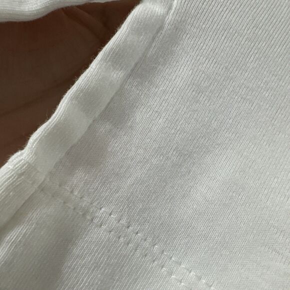 Bechamel Floral Embroidered Polo T-shirt White Top Short Sleeve Women’s Size 3X - Picture 10 of 11